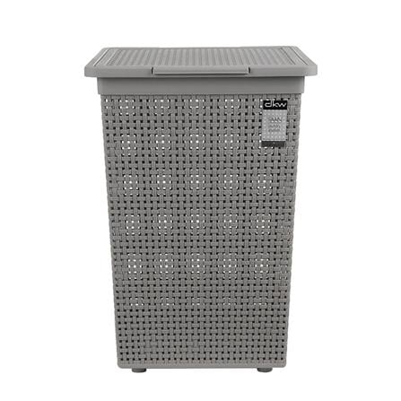 CLOTHBASKET SQUAREWITHLID HH-1110 GREY