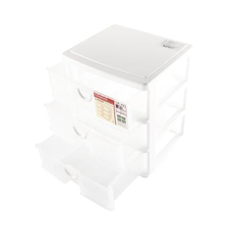 SMALL 3-DRAWER UNIT KEYWAY CK423 24X20.5X27.5CM WHITE