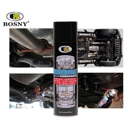 UNDERCOAT RUBBERIZED SPRAY BOSNY 600CC BLACK