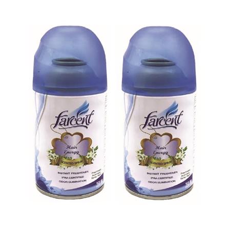 FARCENT SCENTED NATURAL SPRAY 250ML TWIN PACK HAIR ENERGY