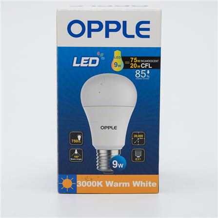 LED BULB 9W E27 WW A60-E1-9W-WW OPPLE