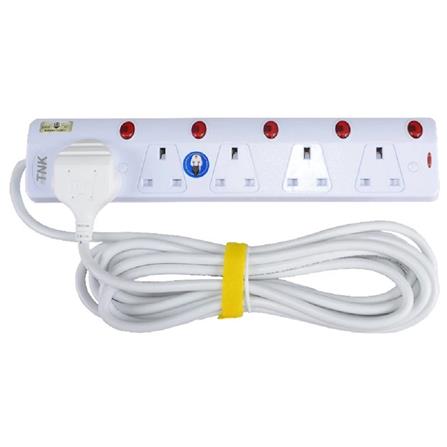 TNK 5 GANG 2 METER TRAILING SOCKET WITH NEON CPTSTN-515S2