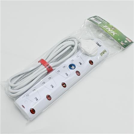 TNK 5 GANG 5 METER TRAILING SOCKET WITH NEON CPTSTN-515S5