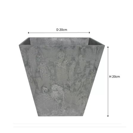ARTSTONE ELLA POT D20 H20 GREY