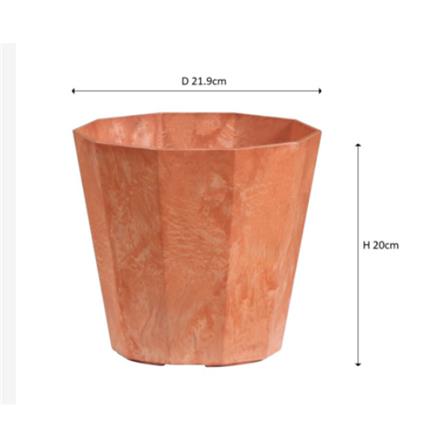 ARTSTONE DECA POT D22 H20 BLACK