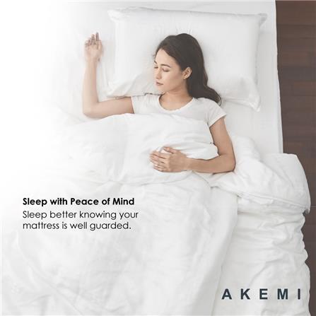AKEMI MATTRESS PAD ESSENTIAL QUEEN WHITE