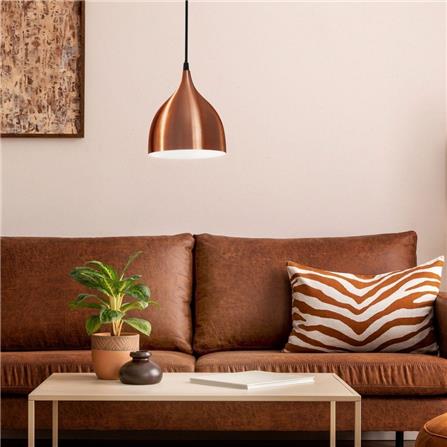 EGLO CHANDELIER 93836 CORETTO STEEL COPPER