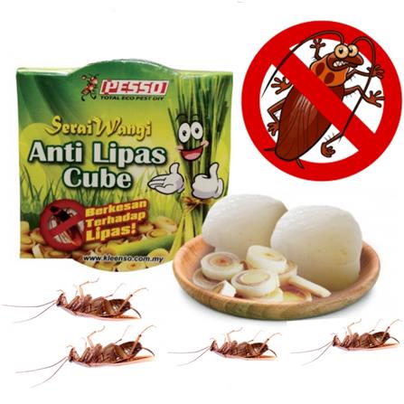 PESSO ANTI LIPAS CUBE SERAI WANGI 10PCS