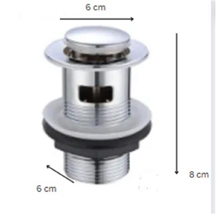 CABANA BASIN PLUG WASTE CB230SS W6XD6XH8 CM SILVER
