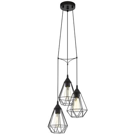 EGLO CHANDELIER 94191 TARBES STEEL BLACK
