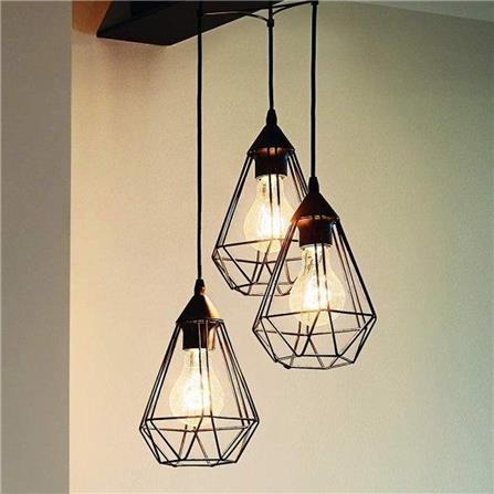 EGLO CHANDELIER 94191 TARBES STEEL BLACK