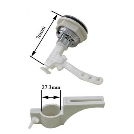 FLUSH MASTER TOILET HANDLE FM421 38MM TOP PUSH BUTTON