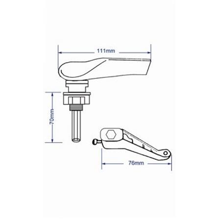 FLUSH MASTER TOILET HANDLE FM428 SIPHON LEVEL