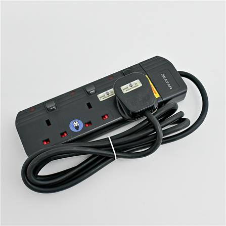 3G2M TRAILING SOCKET WITH NEON & SURGE BLACK ZS813N-2M ZEATAR