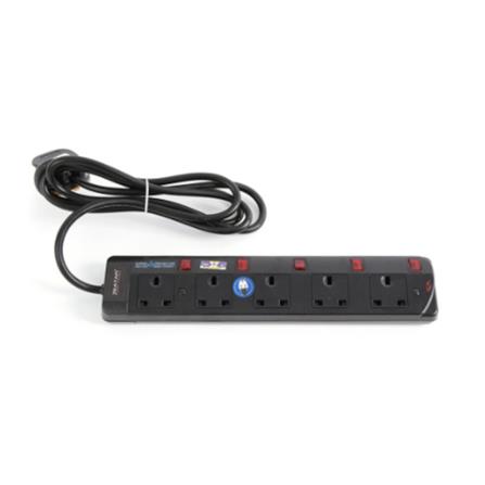 5G2M TRAILING SOCKET WITH NEON & SURGE BLACK ZS815N-2M ZEATAR