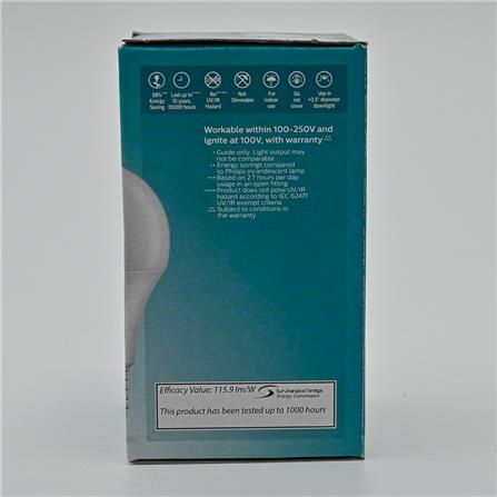 PHILIPS ESSENTIAL LED BULB E27 3000K WARM WHITE 11W
