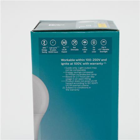 PHILIPS ESSENTIAL LED BULB E27 3000K WARM WHITE 7W