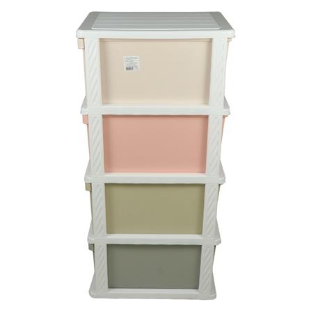 HOMEPRO DRAWER 4 TIERS 1057M4 40X50X104 CM PASTEL