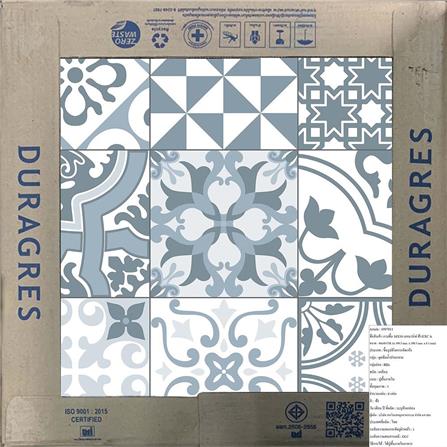 DURAGRES FLOORTILE 40X40CM LE MARCHE BLUE GRADE A 0.96M2