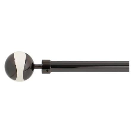 ROD STEEL CRATER ADJ 140-250 cm BLACK HOME LIVING STYLE