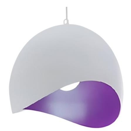 CHANDELIER  LSC0128 SET WH PP GC METAL WHITE/PURPLE