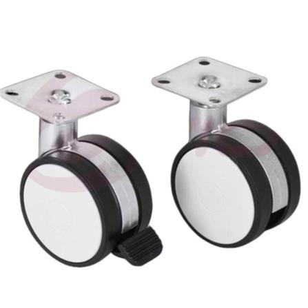 AVIO DIA TWIN WHEEL CASTER+BRAKE 80MM