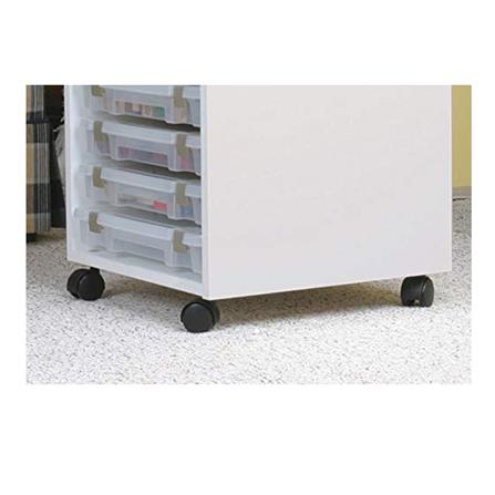 AVIO TWIN WHEEL CASTER FLAT P50MM 4PCS EACH BLACK