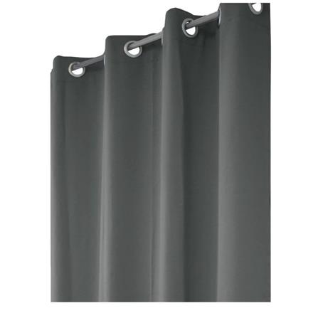 HLS ZAFA UV EYELET CURTAIN 130X280 GREY