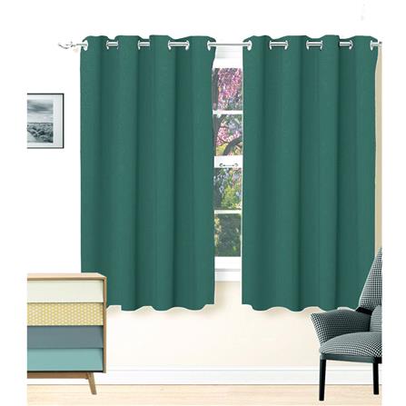 HLS CURTAIN EYELET KIARA UV 130X250CM GREEN