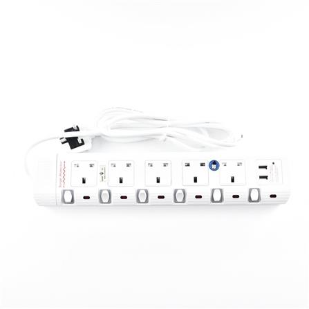 POWER STRIP 5-space 2M CT-815NS2USB CENTO