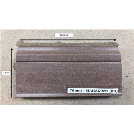 ROSEROSA VINYLTILE SKIRTING PVC MAHOGANY 70MM 8FEET