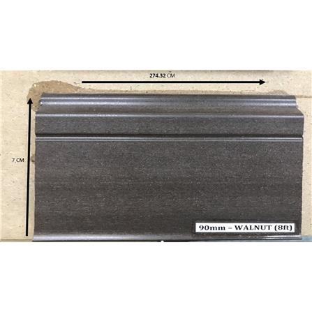 ROSEROSA VINYLTILE SKIRTING PVC MAPLE 90MM 8 FEET