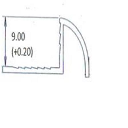 WINSHEN CORNERTRIM PVC 9MM 2.45M CREAM