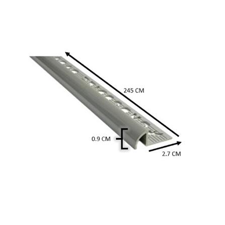 WINSHEN CORNERTRIM PVC 9MM LT21 GREY 2.45M