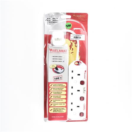 POWER STRIP 3G5M 5M MA1183-5M(SURGE) SELAMAT