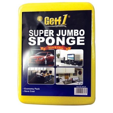 GETF 1 JUMBO CAR WASH SPONGE YELLOW