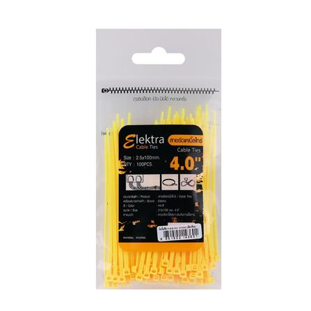 ELECKTA CABLE TIES 4 Inch 2.5 Millimeter YELLOW (2.5 LINE)