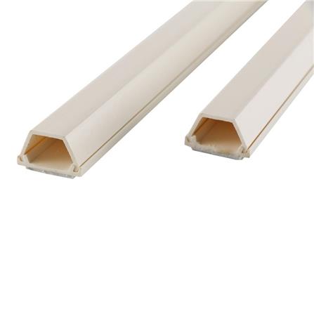 ELECKTA TRAPEZOID SHAPED CABLE RACEWAY 25X15MMX1M WHITE