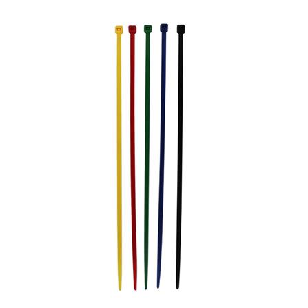 ELECKTA CABLE TIES 8 Inch 3.6 Millimeter MULTI COLORED (100LINE)