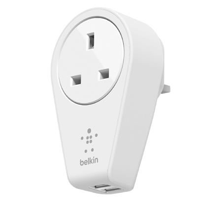 BELKIN ADAPTER 3 WAYS 2 USB BLK-F8M102SA WHITE