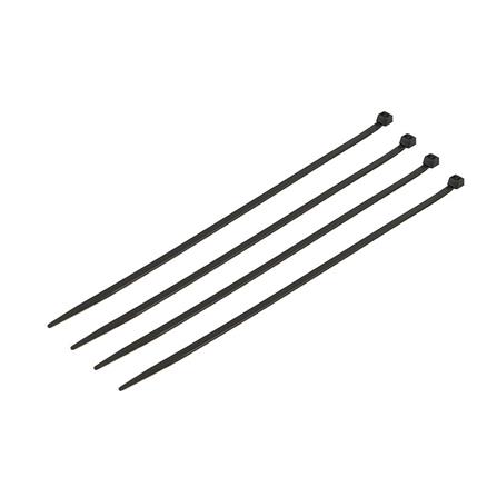 ELECKTA CABLE TIES 8Inch 3.6 Millimeter BLACK (100 LINE)