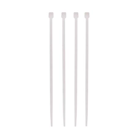 ELECKTA CABLE TIES 10 Inch 4.8 Millimeter WHITE (20 LINE)