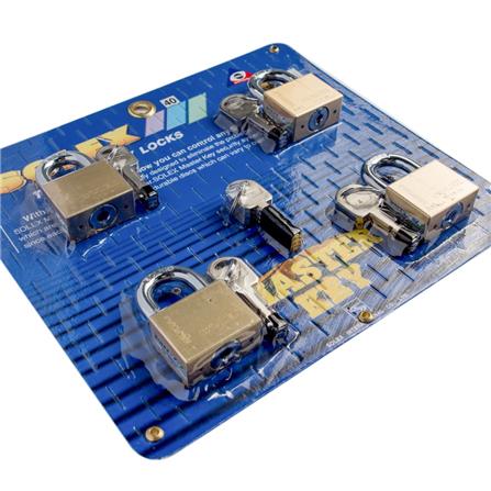 MASTER KEYED PADLOCK SOLEX 4:1/40 40MM 4EA/SET