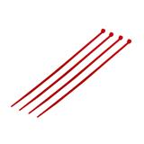 ELECKTA CABLE TIES 8 Inch 3.6 Millimeter RED (100 LINE)