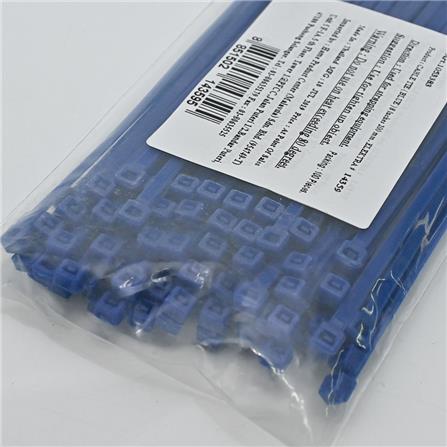 ELECKTA CABLE TIES 8 Inch 3.6 Millimeter BLUE (100 LINE)