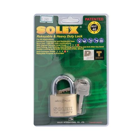 PADLOCK SOLEX MACH2PLUS40 40MM