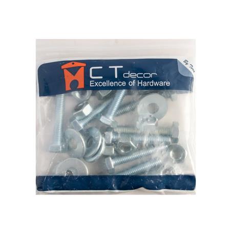 HEX BOLT SET BY TORA 3/8"X2"