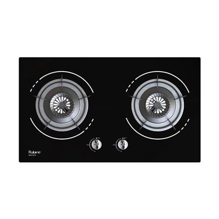 RUBINE GAS HOB BRAVA-BL 2BURNER 4.5KW 76CM