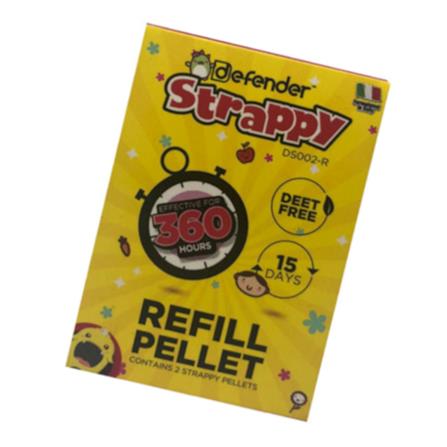 STRAPPY MOSQUITO DEFENDER REFILL 2 EACH.