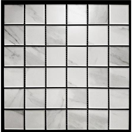 GNG MOSAIC 30.6X30.6 SOHO CARRARA WHITE